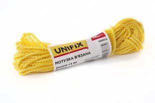 Мотузка в'язана 5мм, 15м асорті UNIFIX 10278 фото