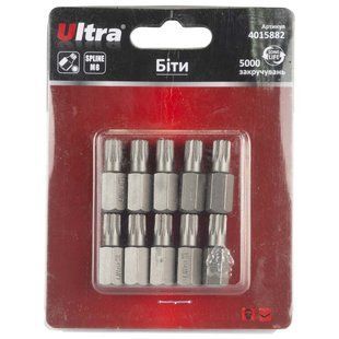 Біти Spline M8&times;30мм 10мм 10шт S2 (блістер) ULTRA (4015882) 4015882 фото